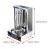 Buy cheap 2 Burners Electric Vertical Rotisserie Chicken Broiler for Automatic Meat Production from wholesalers