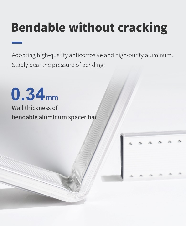 UPVC Doors Aluminum Window Spacer Bar High Frequency Smooth Welding Line