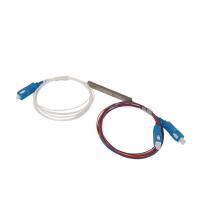 Buy cheap Steel Tube PVC G657A1 0.9mm 1m SC/APC Fiber Optic 1x2 Plc Splitter product