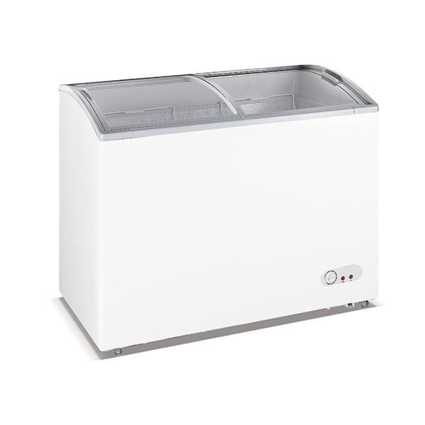 Buy cheap Sliding Curved Glass Door Commercial Chest Freezer 295L Capacity For Ice Cream from wholesalers