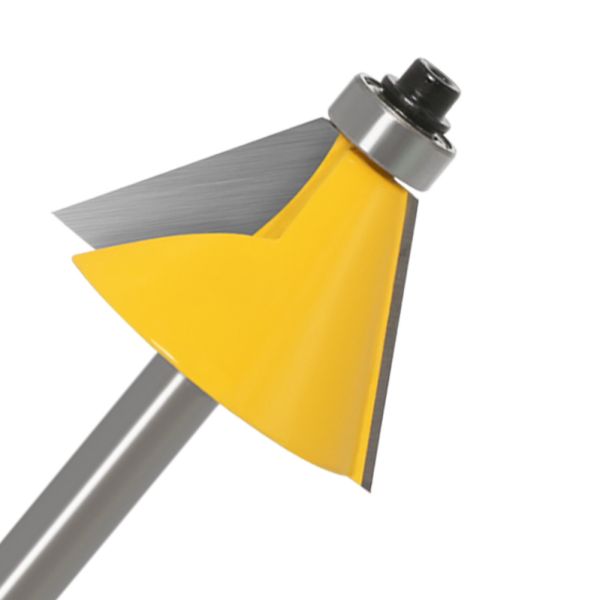 YingBa Carbide Bevel Flush Trimming Router Bits Milling Cutter Woodworking Cutter Chamfer & Bevel Edging Router Bit