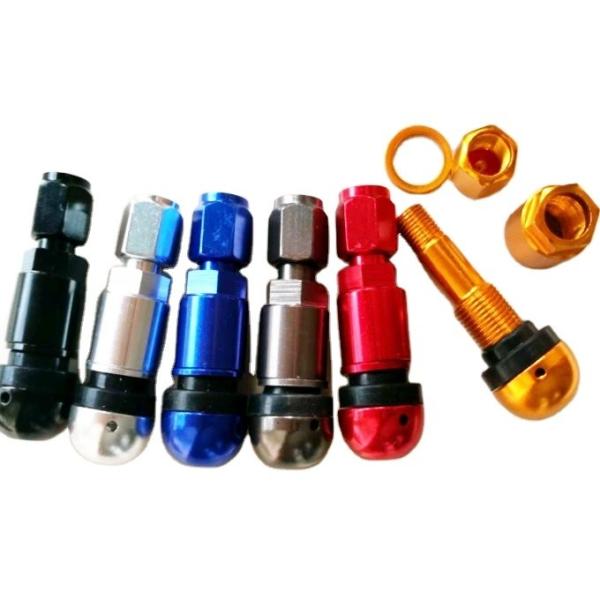 Universal Year TPMS TR525 Tubeless Tire Valve Stem with Dust Cap Aluminum