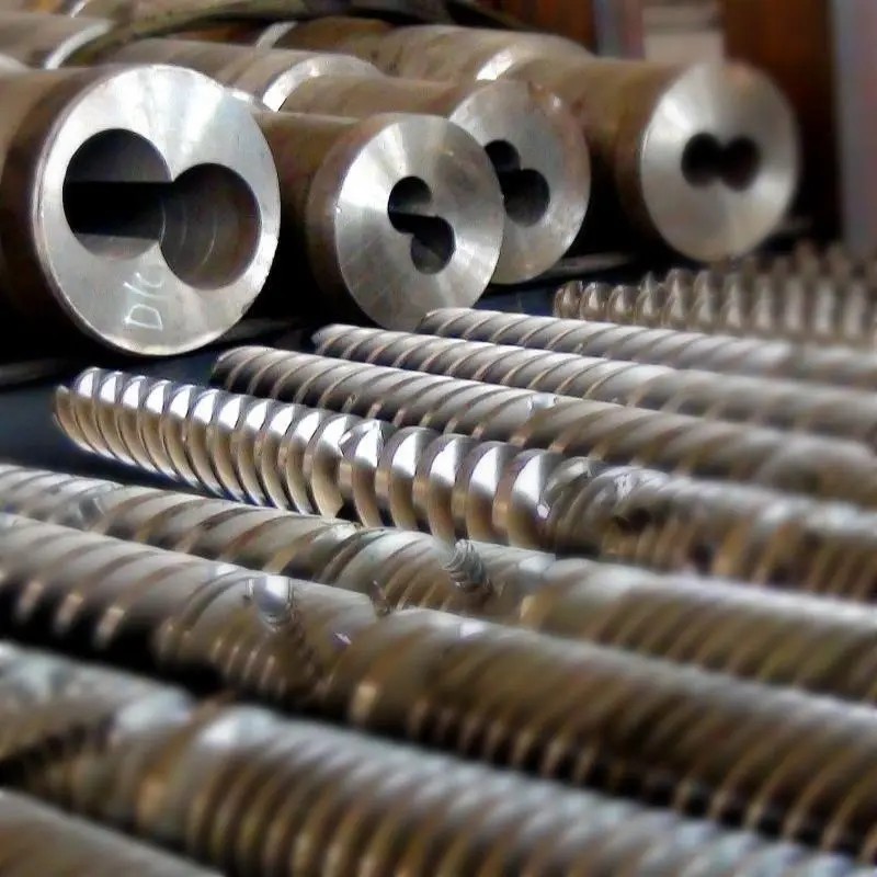 Screw Barrel / Conical Twin Screw Barrel / Extruder Screw Barrel For Pipe Extrusion