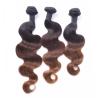 Buy cheap 8A Grade Ombre 3 Color No tangle no shedding Unproduced Virgin Brazilian Hair Weft from wholesalers