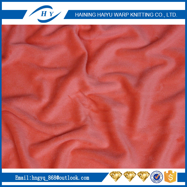 2017 New food grade soft velboa fabric/minky fabric With Bottom Price