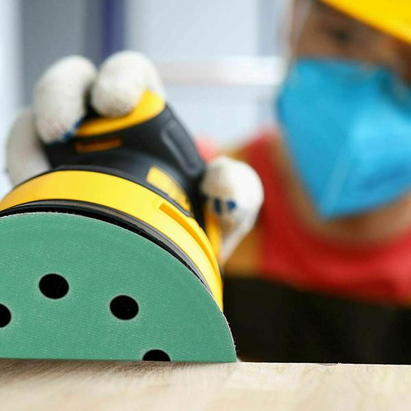 Quality 1000 Grit Hook And Loop Sandpaper Green Film Polyetser Sanding Disc for sale
