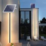 Buy cheap OEM ODM 3000K Aluminum Solar Wall Lights Outdoor Free Wiring For Villa Yard from wholesalers