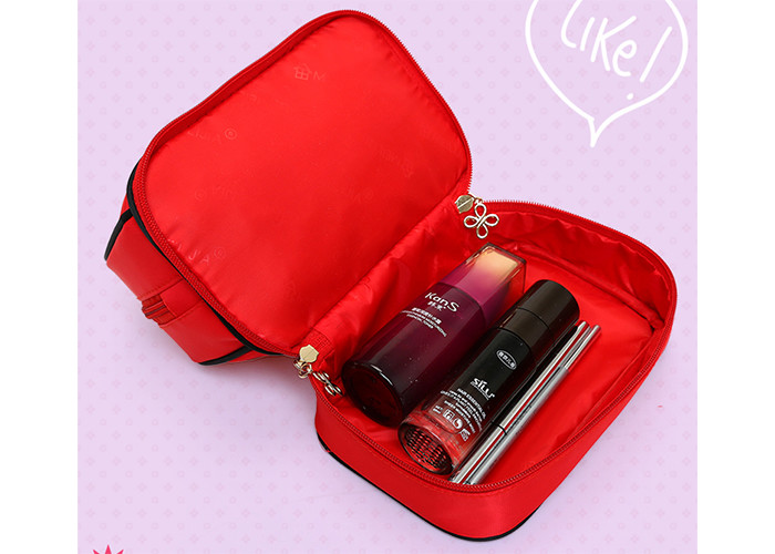 Convenient Extra Large Toiletry Bag Nylon Material With Bulit - In Small Mirror