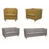 Buy cheap Pure Foam Filling Linen Fabric Sofa Imitated Cashmere Cloth Solid Wood Legs from wholesalers