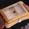 Buy cheap Water Resistant 22mm Wooden Wrist Watch 3ATM Square Face Wooden Watches from wholesalers