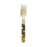 Buy cheap Bling Golden Star Wooden Party Birthday Disposable Cutlery Tableware from wholesalers