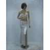 Buy cheap Noble White Halter Neck Metallic Floor Length Bras & Skirt Belly Dancing Clothes from wholesalers