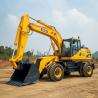 Buy cheap Bucket 0.58cbm XE150WB Wheel Excavator For construction Engine Cummins from wholesalers