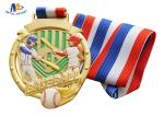 Sport Baseball Medals Feature The Player In Colors Painting