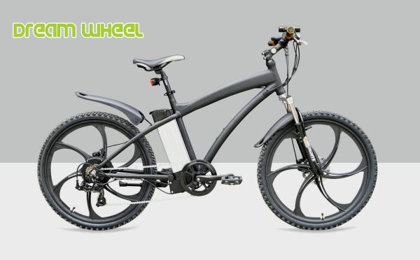 Buy cheap Mens Electric Powered Mountain Bike 26 Inch Wheel 36V 250W Magnesium Alloy Rim from wholesalers