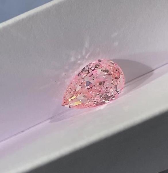 Buy cheap VS1 Pear Cut shape Lab Grown Pink Diamonds Jewelry Decorations from wholesalers