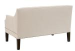 Event wedding hot sale french love seat wooden tufted long back wedding love