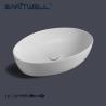 Buy cheap Matt White Chaozhou Hot Sale Oval Above Counter Basin Ceramic Basin from wholesalers