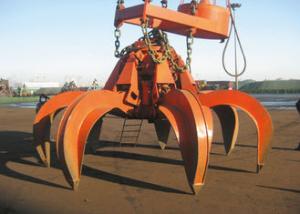 China Mechanical Clamshell Grab Bucket Steels Four Wirerope For Crane Excavator on sale