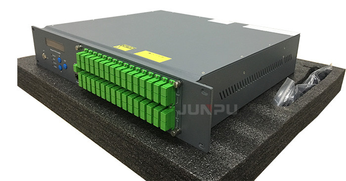 FTTx 32 Ports Pon Wdm Edfa Fibre Optic Amplifier 1550nm With Each 15dbm