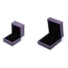 Buy cheap High End Leather Jewelry Box Purple Covering Transparented Acrylic With Paint Finish from wholesalers
