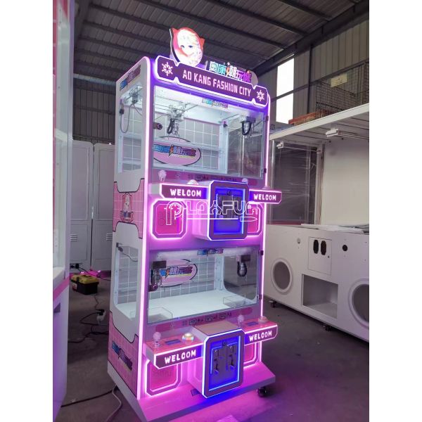 Coin Operated Games Arcade Kids Game Transparent Glass Small 4 Players Mini Claw Crane Machine Prizes