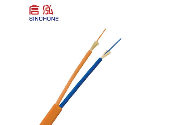Quality FTTH Indoor Fiber Optic Cable Separated Easily Long Delivery Length 1-4 Core for sale