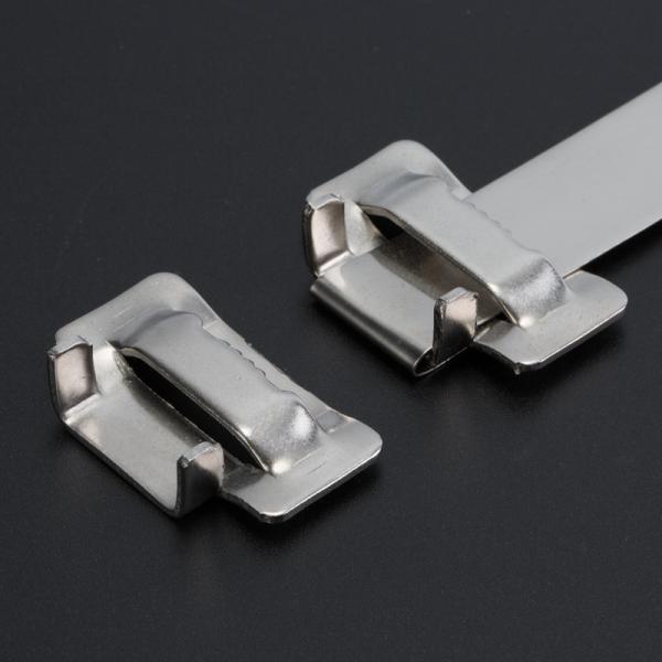 Buy cheap Ear Lock 304 Stainless Steel Banding Buckle Heat Resistant Metal Strap Buckle 1/2" from wholesalers