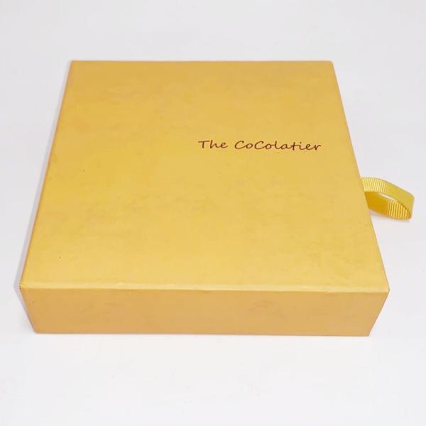 Buy cheap Yellow Color Jewelry Paper Box Recycled Paper Jewelry Boxes Environment Friendly from wholesalers