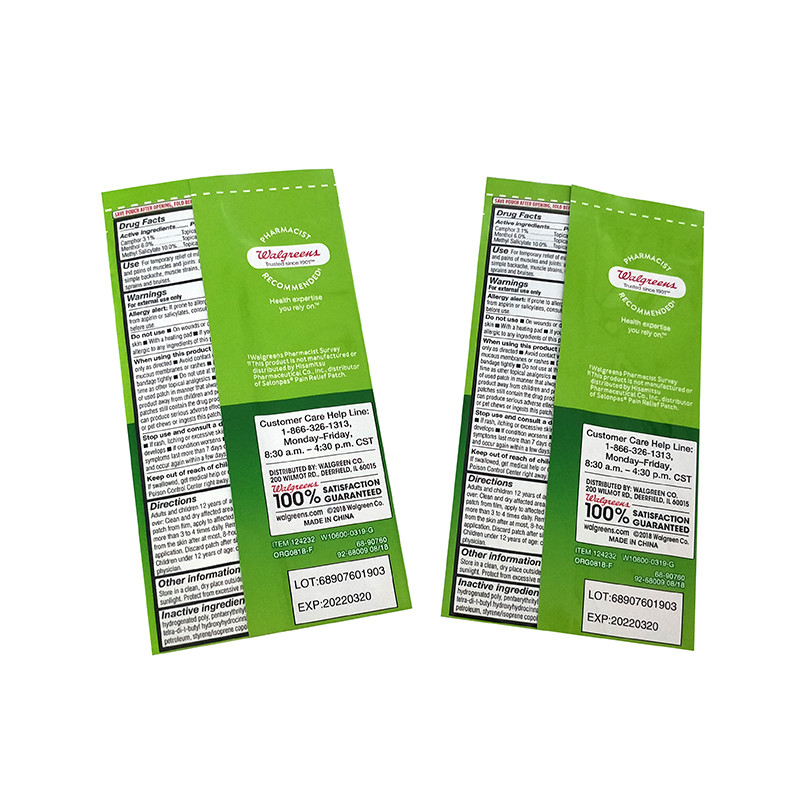 High Quality custom printing PET Heat Back center sealed paste Packaging Bags with factory price