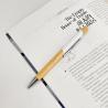 Buy cheap Environmental Multi Color Press Type Bamboo Ball Pen Printing Logo Click Ballpoint Pen from wholesalers