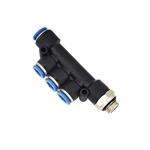 Buy cheap PKD-G Type Five Way male G thread Tube Dia - down  Tee Brass Tube Fitting from wholesalers