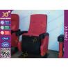 Buy cheap Molded PU Foam Plastic back Steel Tube Legs Stadium Theater Seating With Red from wholesalers