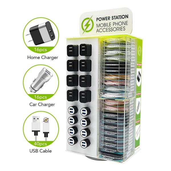 Buy cheap Mobile Phone Accessories Acrylic Display Racks Holder Stand Phone Station Usb Chargers from wholesalers