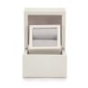 Buy cheap Beige Velvet Plastic Ring Jewelry Box High Grade Custom Logo Color Elegant Style from wholesalers