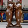 Buy cheap Bronze Fat Lady Statue metal Two Abstract Fernando Botero Sculpture from wholesalers