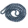 Buy cheap Luxury Round Blue 8mm Shell Pearl Sweater Necklace 55 Inches (N08612) from wholesalers