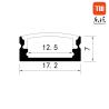 Buy cheap Heat Sink U Shape Led Lighting Profile Surface Mounted Extrusion Aluminum from wholesalers