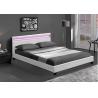 Buy cheap Wooden Double LED Upholstered Bed Black White With Headboard Led Lights from wholesalers