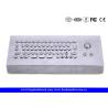 Buy cheap Brushed Stainless Steel USB Industrial Keyboard With Trackball from wholesalers