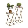 Buy cheap Special type inside stainless steel stand flower pot decoration from wholesalers