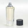 Buy cheap high-grade glass glass perfume bottle with wooden magnet cap and pump spray from wholesalers