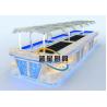 Buy cheap Yellow LED Commercial Buffet Equipment Granite Marble Tops Overhead Crystal Glass Gantry from wholesalers