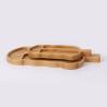 Buy cheap Handpainted Irregular Wooden Platters And Trays Leaves Shaped Bamboo Platters from wholesalers
