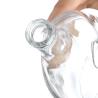 Buy cheap Style Super Flint Glass Bottle Unique Shape Embossed Body Vodka Brandy Liquor Bottle from wholesalers