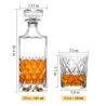 Buy cheap Wholesale Fashion High Quality Lead-Free Crystal Luxury Whiskey Decanter Set from wholesalers