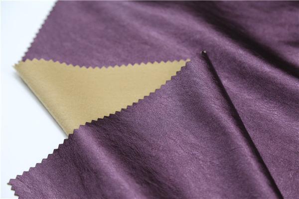 Buy cheap Shining Synthetic Leather Material , 0.4mm Leather Look Polyester Fabric from wholesalers