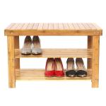 Non - Toxic High Strength Bamboo Home Furniture , Bamboo Shoe Storage Bench