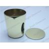 Buy cheap top popular design electroplated gold candle holder with wax from wholesalers
