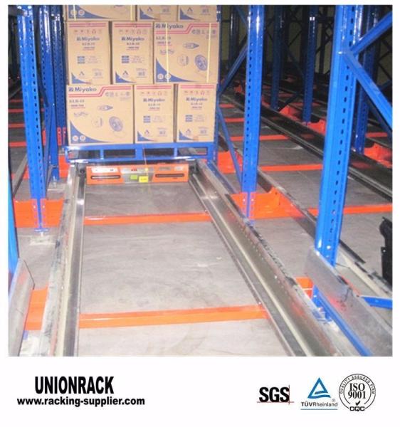 Buy cheap 500kgs-4500kgs Shuttle Racking System Blue Orange Radio Pallet Shuttle from wholesalers
